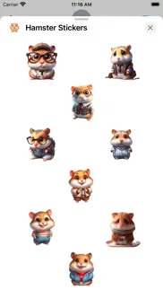 hamster stickers iphone capturas de pantalla 2