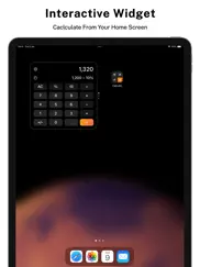 calcullo - calculator widget iPad Captures Décran 1
