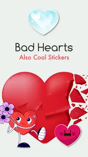 bad hearts -also cool stickers iphone images 1