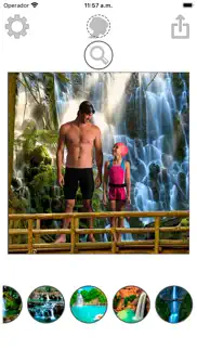 waterfall photo frames with cut and paste montage iphone images 1