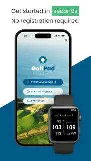golf pad: golf gps & scorecard iphone images 1