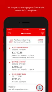 santander mobile banking iphone capturas de pantalla 1