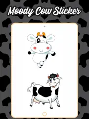 moody cow stickers ipad images 1