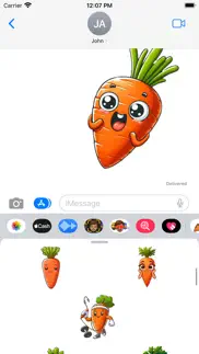 carrot stickers iphone resimleri 4