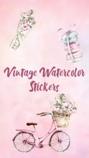vintage watercolor stickers iphone images 1