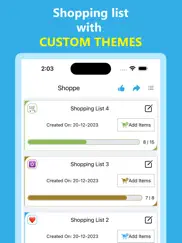 shoppe - shopping list app ipad images 2