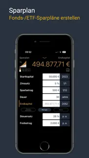 finanzrechner - markmoneypro3 iphone bildschirmfoto 2