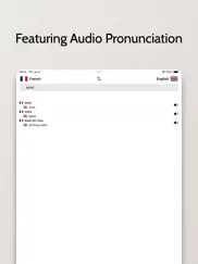 french-english dictionary iPad Captures Décran 2