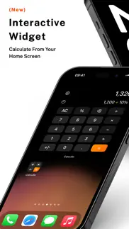calcullo - calculator widget iphone capturas de pantalla 1