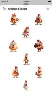 chicken stickers iPhone Captures Décran 1