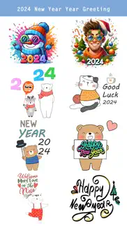 2024 happy new year sticker iphone images 1