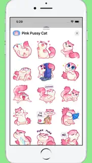 pink pussy cat stickers iphone images 1
