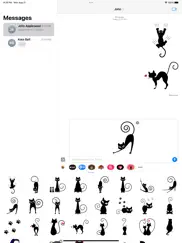 black funny cat stickers ipad images 2