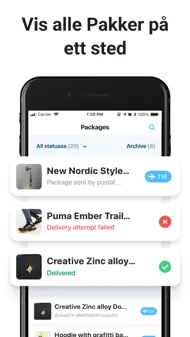 Posten Sporing－Pkge Mobil App iphone bilder 1