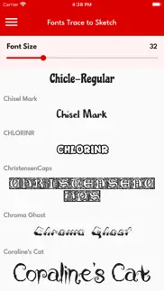 font - trace to sketch iphone images 1