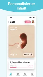 schwangerschaft +| tracker-app iphone bildschirmfoto 1