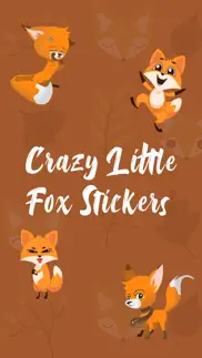 crazy little fox stickers iphone images 1