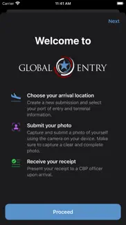 global entry mobile iPhone Captures Décran 1
