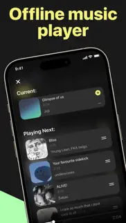 the offline music player iPhone Captures Décran 1