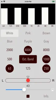 octave-band colored noise iPhone Captures Décran 4