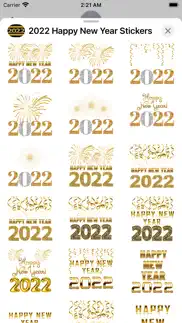 2022 happy new year stickers iphone resimleri 4