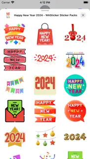 happy new year 2023 -wasticker iphone images 3