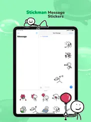 stickman message stickers iPad Captures Décran 1