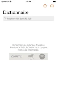 dictionnaire de français tlfi iPhone Captures Décran 1