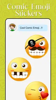 comic emoji stickers pack iphone images 3