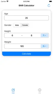 bmr calculator - calories calc iphone images 1