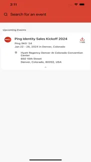 ping identity events iPhone Captures Décran 3