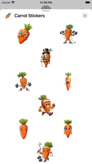 carrot stickers iphone resimleri 1