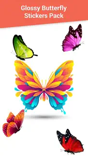 glossy butterflies stickers iphone images 2