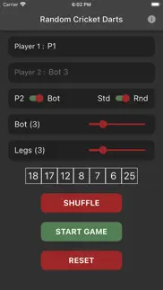random cricket darts iPhone Captures Décran 1