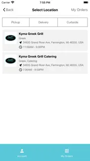 kyma greek grill iPhone Captures Décran 3