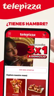 telepizza pizza y pedidos iphone capturas de pantalla 1