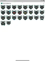 henry the black cat stickers ipad images 1