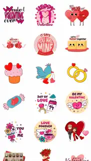 valentine stickers iPhone Captures Décran 2