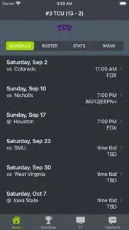 tcu football schedules iphone images 1