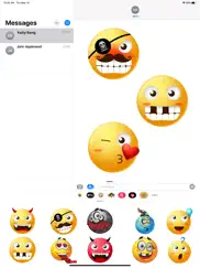 comic emoji stickers pack ipad images 2