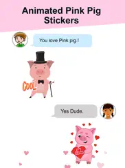animated pink pig stickers ipad images 2