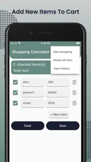 shopping calculator app iPhone Captures Décran 4