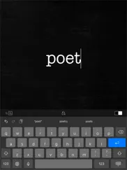 poetics iPad Captures Décran 3