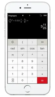 calculatrice de fractions pro iPhone Captures Décran 1