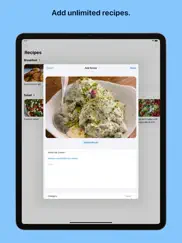 recipe saver: organize meals ipad images 2