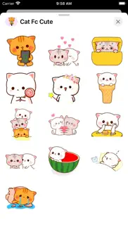 cat cute - fc sticker iphone images 3