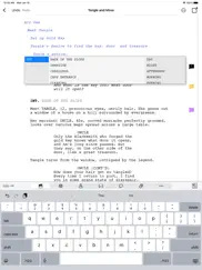 final draft go iPad Captures Décran 1