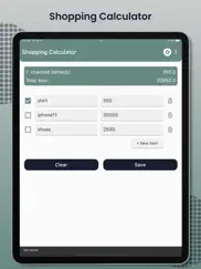 shopping calculator app iPad Captures Décran 1