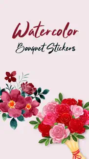 watercolor bouquets stickers iphone images 1