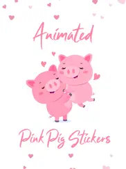 animated pink pig stickers ipad images 1